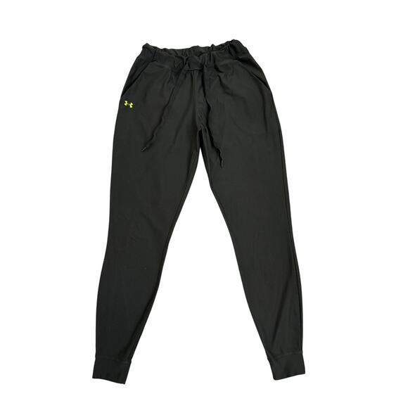 Under Armour Sweatpants Green Fitted Joggers Size Women's XS - Picture 1 of 3